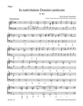 In nativitatem Domini canticum H 416 