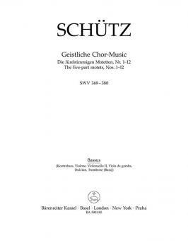 Geistliche Chor-Music SWV 369-380 