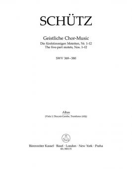 Geistliche Chor-Music SWV 369-380 
