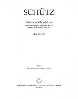 Geistliche Chor-Music SWV 369-380 