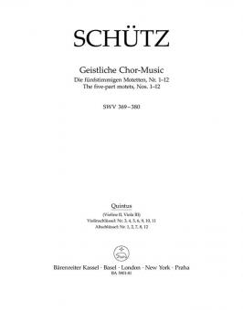 Geistliche Chor-Music SWV 369-380 
