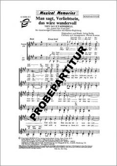 Man sagt, Verliebtsein, das wäre wundervoll 