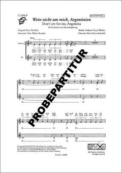 Wein nicht um mich, Argentinien 