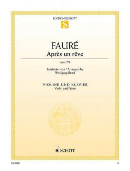 Après un rêve op. 7/1 Standard