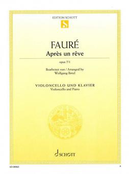 Après un rêve op. 7/1 Standard
