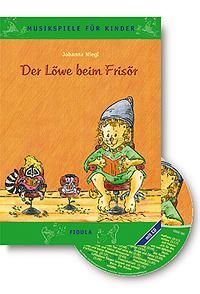 Musikspiele für Kinder zu: Der Löwe beim Frisör 