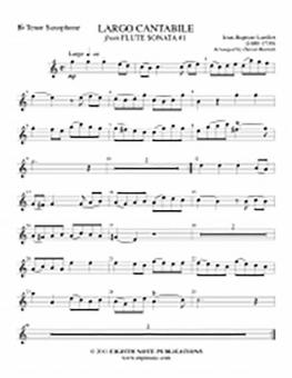 Largo Cantabile (from Flute Sonata No. 1) 