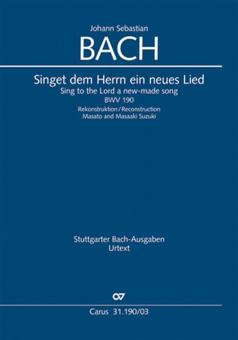 Singet dem Herrn ein neues Lied BWV 190 Standard