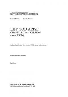 Let God Arise HWV256a 