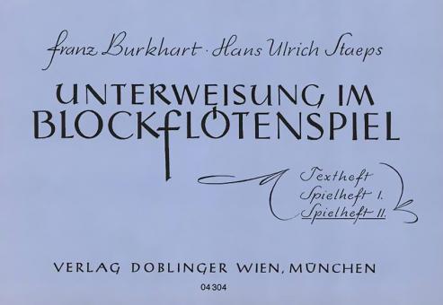 Unterweisung im Blockflötenspiel SpieIheft 2 