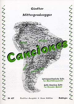 Canciones Lateinamerikanische Suite für Blockflöten-Quintett 