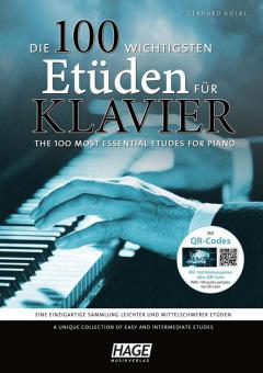 Die 100 wichtigsten Etüden für Klavier - mit QR-Codes 