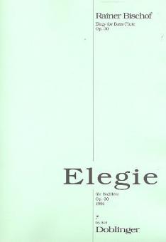 Elegie für Bassflöte op. 30 