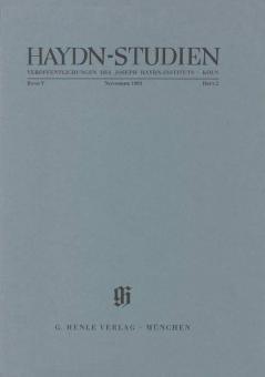 Haydn-Studien 5 Heft 2 (November 1983) 