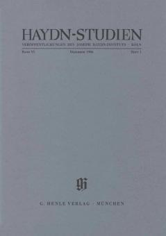 Haydn-Studien 6 Heft 1 (Dezember 1986) 