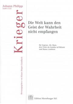 Die Welt kann den Geist der Wahrheit nicht empfangen 