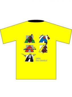 Kinder T-Shirt S Gelb Classics 
