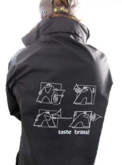 Regenjacke M Schwarz Brass 