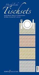 Musikalische Tischsets pop-art 