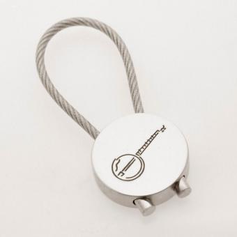 Schlüsselanhänger Banjo (rund) 