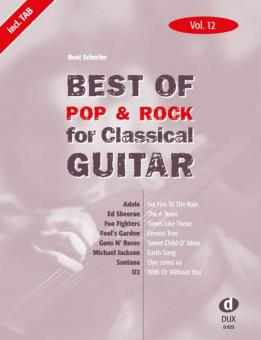 Best Of Pop & Rock For Classical Guitar 12 