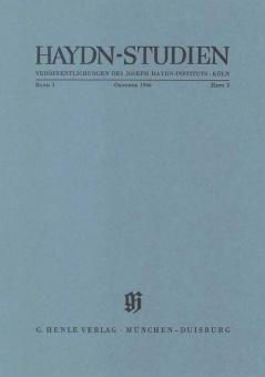 Haydn-Studien 1 Heft 3 (Oktober 1966) 