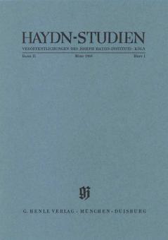 Haydn-Studien 2 Heft 1 (März 1969) 
