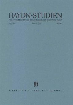 Haydn-Studien 3 Heft 1 (Januar 1973) 