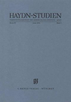 Haydn-Studien 3 Heft 2 (April 1974) 