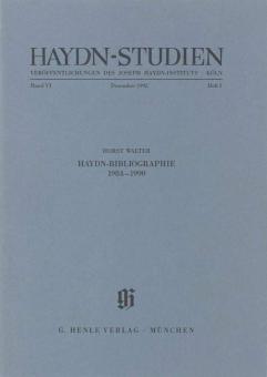 Haydn-Studien 6 Heft 3 (Dezember 1992) 