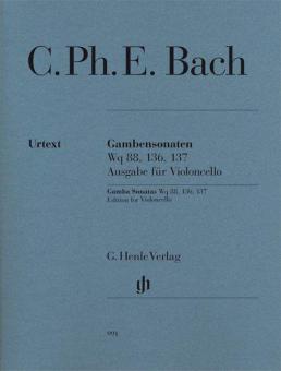 Gambensonaten Wq 88, 136, 137 