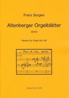 Altenberger Orgelblätter 