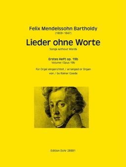 Lieder ohne Worte für Orgel op. 19b 