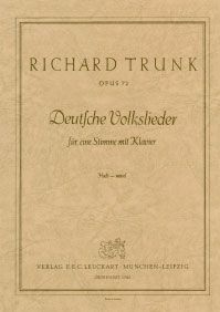 Deutsche Volkslieder op. 72 
