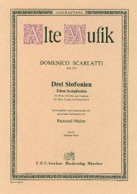 Drei Sinfonien für Oboe, Streicher und Cembalo 