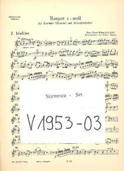 Konzert für Cembalo und Streicher 