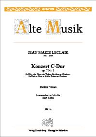 Konzert für Flöte (Oboe/Violine), Streicher und Continuo 