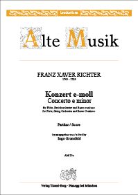 Konzert für Flöte, Streicher und Continuo 
