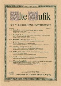 Concerto für Flöte (Oboe d'amore), Streicher und Basso continuo 