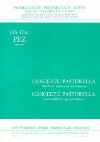 Concerto pastorella für Solo-Violine und Streicher 