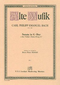 Sonata a due Violini e Basso G-Dur Wotq. 157 