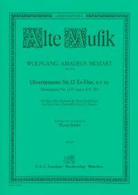 Divertimento Nr. 12 Es-Dur KV 252 