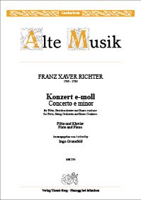 Konzert für Flöte, Streicher und Continuo 
