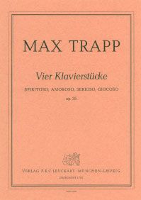 Vier Klavierstücke op. 35 
