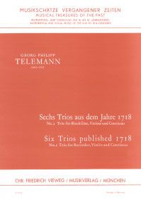 6 Trios aus dem Jahre 1718 - Nr. 2 a-moll 