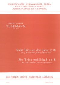 6 Trios aus dem Jahre 1718 - Nr. 3 D-Dur 
