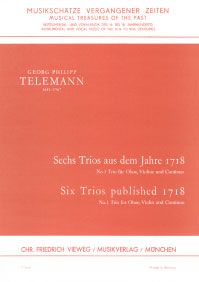 6 Trios aus dem Jahre 1718 - Nr. 1 B-dur 