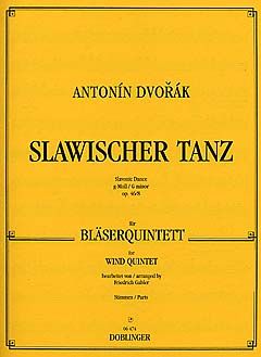 Slawischer Tanz g-Moll für Bläserquintett op.46/8 