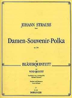 Damen-Souvenir-Polka für Bläserquintett op.236 