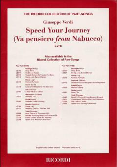 Speed Your Journey (Nabucco) E SATB 